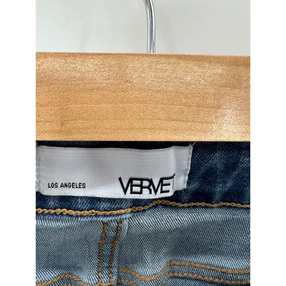 Vervet Skinny Jeans Womens 26 Button Fly Mid Rise Raw Hem Cotton Stretch - Picture 5 of 8